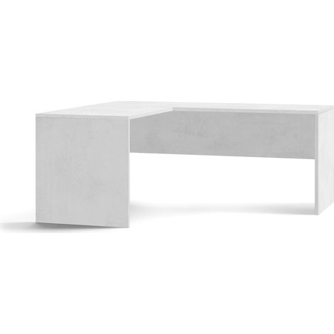 Scrivania Angolare Sx 180x76x169 cm Ossido Bianco (1/2)