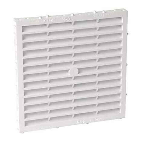 Grille de ventilation rectangulaire pour façade avec ergots 150 M - NICOLL - M161
