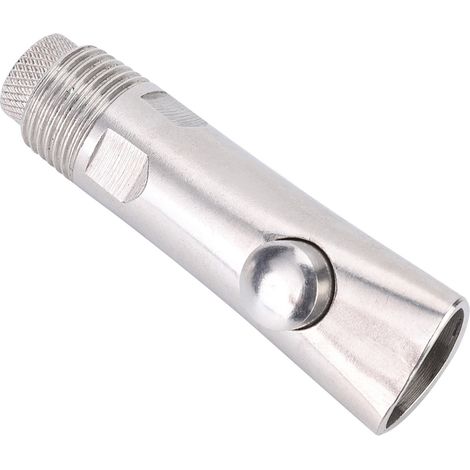 Lot de 5 abreuvoirs automatiques à col plat DN15 en acier inoxydable épais avec bouchon en cuivre et roulement à billes, pour bovins, ovins et porcins (85 mm) (1/5)