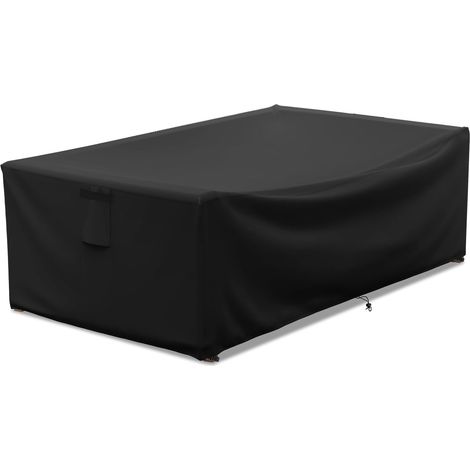 Funda para muebles de jardín, funda para mesa de jardín, 205 x 104 x 71 cm, tejido Oxford, funda protectora, impermeable, a prueba de polvo, cortavientos, resistente a los rayos UV y a los desgarros,  (1/5)