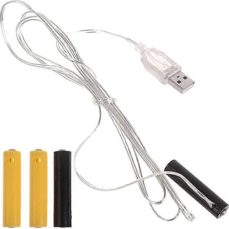 Virtuelle AAA-Batterie-Eliminatoren, USB-betriebene Batterie-Eliminatoren für Weihnachtslichterketten, 1-in-1-LED-Lichterdekorationsersatz (1/5)