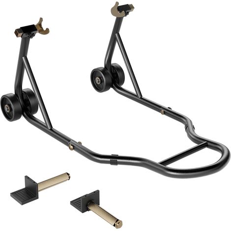 Motorradständer, 200 kg Tragkraft, Hinterradheber mit U+L verstellbarer Schwingenspule, robuster Montageständer (1/5)