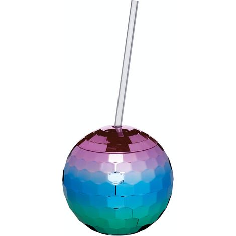 BARCRAFT Novelty Disco Ball Cup de Cocktail Cup, Multicolore, 560 ml (19,5 fl oz)