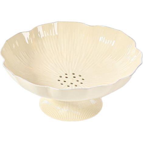 1 Assiette à fruits, Base égouttante, Matériau PET, Design minimaliste, Salon, Table basse (1/5)