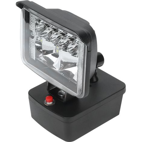 Tragbare 11-W-LED-Arbeitsleuchte, kabelloser Außenstrahler für Milwaukee M18 18-V-Lithium-Ionen-Akku, leistungsstarke Beleuchtung (1/5)