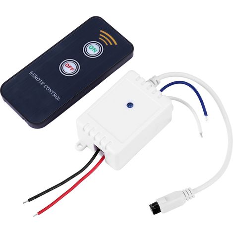 Interrupteur Relais Sans Fil 12V 1CH Module Infrarouge Télécommande IR ON/OFF Récepteur (1/5)