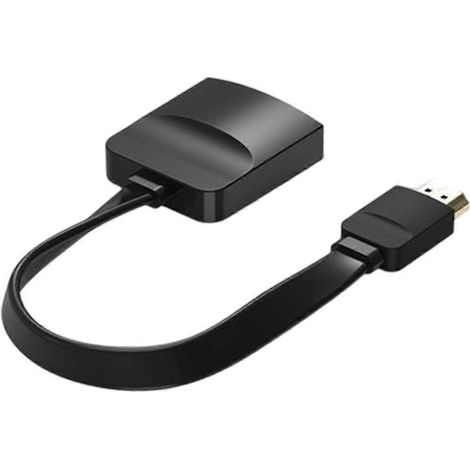 Adaptateur compatible HDMI vers VGA, câble convertisseur vidéo et audio numérique vers analogique, adapté à la conversion d'affichage d'ordinateur portable. (1/5)