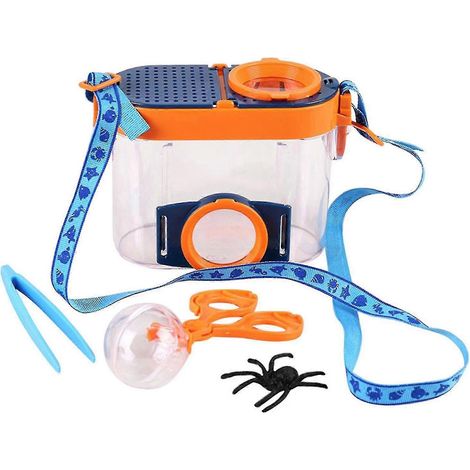 Boîte d'observation d'insectes avec loupes grossissantes 2,6x et 4,5x, attrape-insectes et microscope pour enfants, kit d'exploration de la nature avec loupe pour insectes. (1/5)
