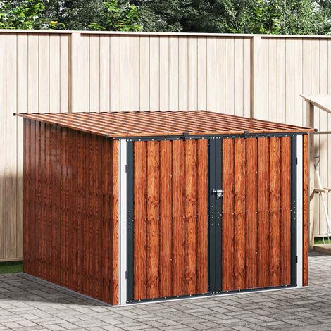 Fahrradspeicher 3 pcs Braun 216 x 207 x 158 cm Metall