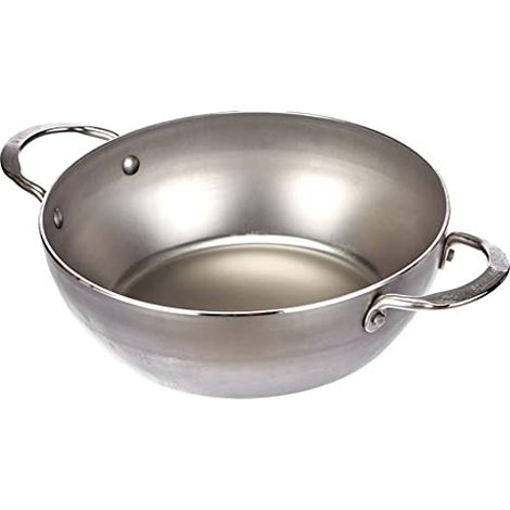 De Buyer 5654.24 Mineral B Elemento - Padella per Friggere in Ferro, 2 Manici, Diametro 24 cm (1/3)