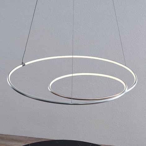 [GEBRAUCHT] B-Ware Lindby Lucy LED-Hängeleuchte Hängeleuchte Deckenlampe Deckenlampe Aluminium 70cm (1/2)