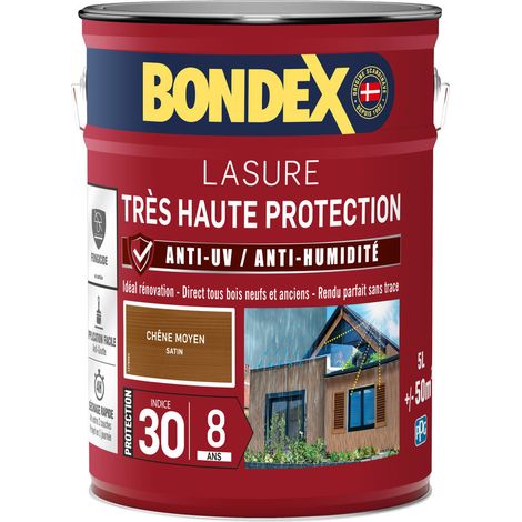 Bondex Lasur Satinado Roble Medio 5 Litros Madera Exterior