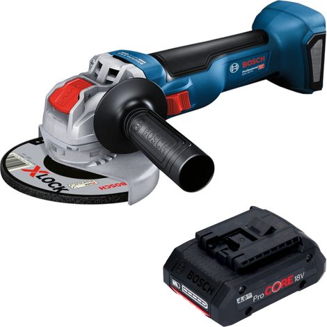Smerigliatrice angolare a batteria Bosch GWX 18V-10 18 V 125 mm Brushless + 1x batteria ProCORE 4,0 Ah - senza caricabatterie