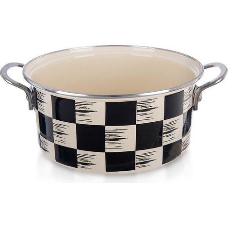 Vaso smaltato CHECKERBOARD 22 cm, 3 l