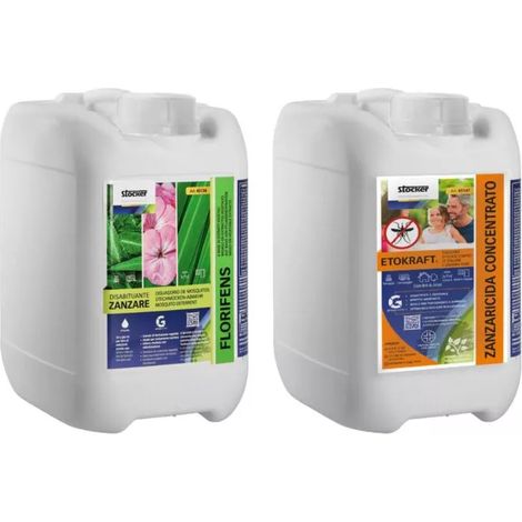 kit repellente antizanzare stocker "florifens" e "etokraft" 10 litri