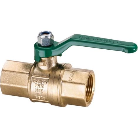 UNIWATER Trinkwasser-Kugelhahn mit Stahlhebel beids .Innengewinde Rp 1/2 Zoll (DN 15), Typ 1449 (1/5)