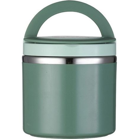 Bocal alimentaire isotherme, bocal à soupe en acier inoxydable de 35 oz avec poignée, large ouverture, étanche sous vide, idéal pour le déjeuner.