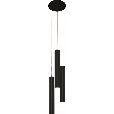 Suspension Nowodvorski Eye métal noir 3xGU10 Ø20 LED (1/2)