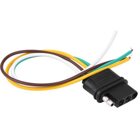 Connecteur de cblage de prise de remorque à 4 broches Kit de douille de prise de lumière de remorquage TM8010-Crezuo (1/5)