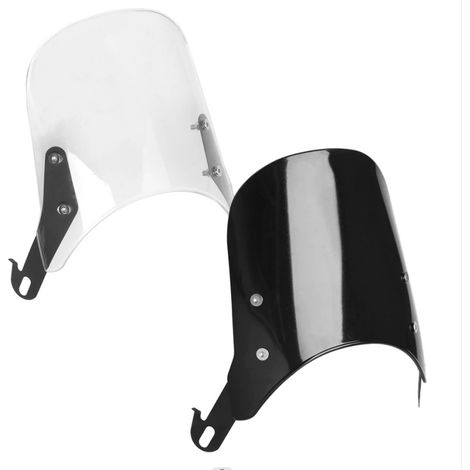 Retro round windshield for motorcycles and electric vehicles, very popular (black)