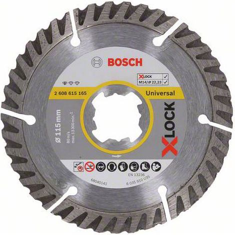 Bosch X-LOCK disco da taglio Standard for Universal 115 x 22,23 x 1,6 x 10, 2-pezzi - 2608615246 (1/5)