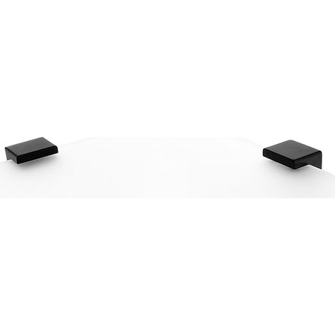 Nimco Kibo Noir étagère d'angle pour salle de bain verre mat Ki-14091RB-90 (1/3)