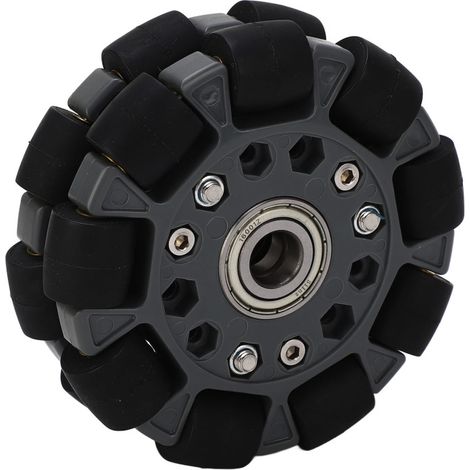 Roue omnidirectionnelle de 100 mm pour robot avec roulement central, roue de remplacement pour voiture robot. (1/5)
