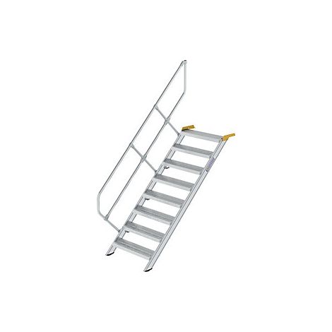 Escalera industrial  peldaños de chapa de acero perforada 