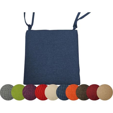 4X Gartenkissen Stuhlkissen Set Gartenstühle Stuhlauflage Sitzkissen Sitzpolster Auflage Gartensitzkissen Garten Kissen (4er Set, Camel) (1/5)