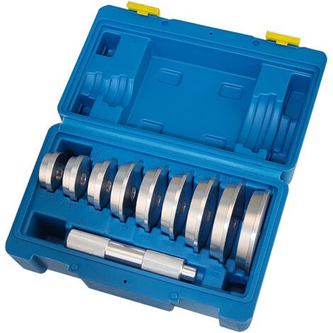 10 pièces Extracteur de roulement voiture presse hydraulique Outillage mecanique auto pour presser et enfoncer les roulements/arbres/joints d'étanchéité (1/4)