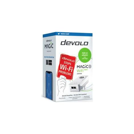 devolo Devolo Magic 2 Wifi next Single - 1200 Mbit/s - Type F - Gigabit Ethernet - 1000 Mbit/s - Multi User MIMO - Blanc (8610)