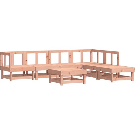 7-tlg. Garten-Lounge-Set Massivholz Douglasie vidaXL