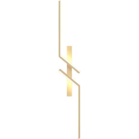 LED-Wandleuchte für den Innenbereich, 80 cm, 12 W, moderne Acryl-Wandleuchte mit warmweißem Licht (3000 K), Gold