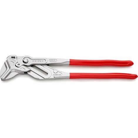 KNIPEX 86 03 400 Pinza chiave XL pinza e chiave in un unico utensile rivestiti in resina sintetica cromata 400 mm