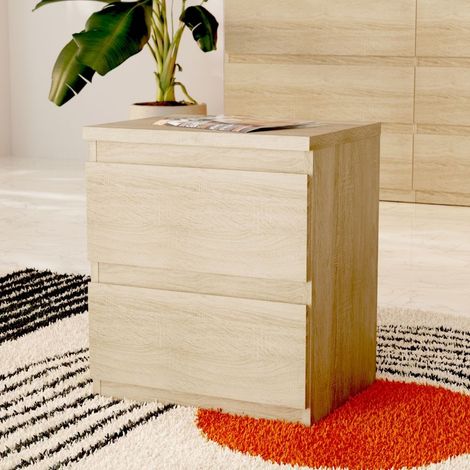 Comodino Morgan 2 cassetti rovere – 41.8x32.2x49.3H (1/5)