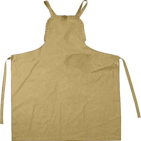 Grembiule da cucina color kaki con asciugamano - Cachi scuro 1