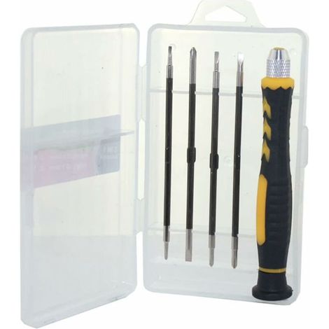 Mini Tournevis Mécanique De Précision Tournevis Cruciformes Magnétiques Réparation De Lunettes Petit Tournevis Pour Bijoux, Montre, PC, Tablettes, Smartphones, Appareils Electroniques(5 Pieces Set) (1/5)