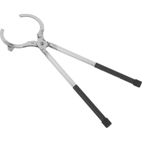 TOYANDONA Pinces à Feu pour Creuset en Acier Inoxydable Noir 3-4kg (1/5)