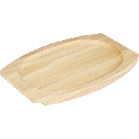 Planche en hévéa pour plat ovale en fonte 335x205mm pour GJ557 - Ref FW979 - Olympia (1/5)