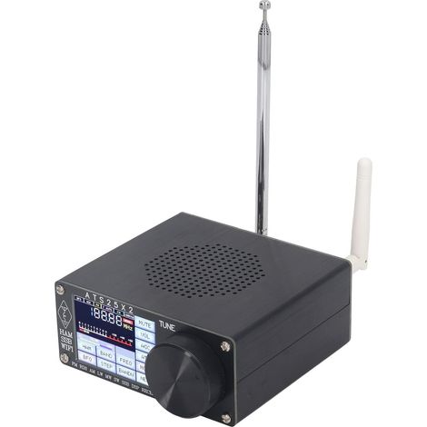 Récepteur Radio Bande Complète Scanner DSP Ondes Courtes avec Balayage Automatique Réception HF VHF FM Dab+ Antenne Incluse Écoute Mondiale Portable (1/5)