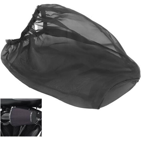 Couvercle de filtre à air anti-poussière universel noir L pour Harley Kawasaki Suzuki Honda Yamaha