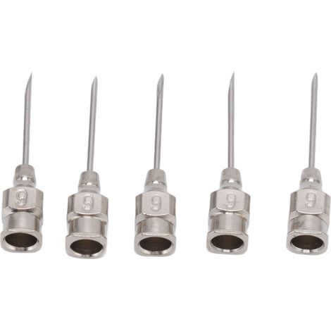Lot de 5 boîtes d'aiguilles vétérinaires en inox, seringues pour animaux, volailles, bovins et porcins – accessoires 9x15 (1/5)