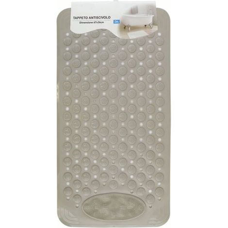 Cleafe - Tappeto Tappetino Antiscivolo Tortora Per Vasca Da Bagno Doccia 67 X 36 Cm 87557 - (1/3)