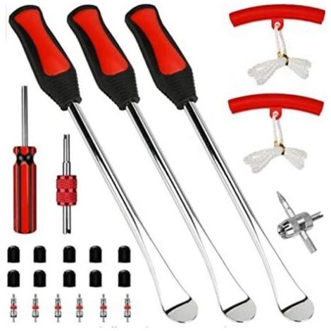 Palancas manuales para neumáticos, 3 unidades, 30 cm, para coches, motocicletas y bicicletas, fabricadas en acero al manganeso.