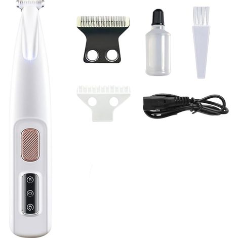 Trimmeur Pour Pattes De Chien - LED Intégrée - Silencieux - Étanche IPX4 - Affichage LCD - Lame En Acier Inoxydable 18 Mm - 1 Pièce