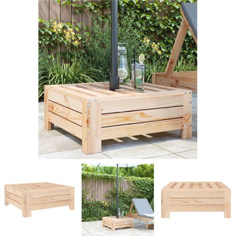 The Living Store Verkleidung für Sonnenschirmständer Massivholz Kiefer -  Sonnenschirmständer