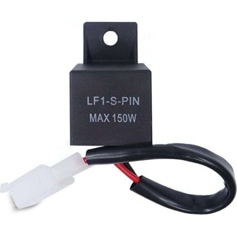 12V LED-Blinkrelais für Motorräder, 2-polig LF1-S-PIN, max. 150W, 12-Volt-Mittellicht, Kfz-Relais (1/5)