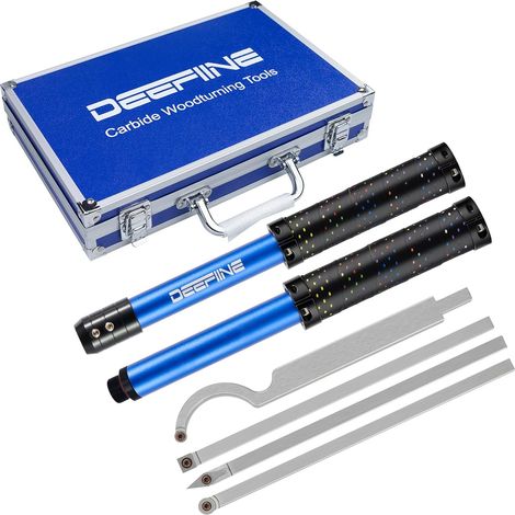Outils de Tournage sur Bois, Outils de Tour au Carbure avec Forme de Diamant, Tournage Remplaçable,Pour les Amateurs de Bois.(6B)