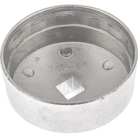 llave tipo cazoleta para filtros de aceite 74 mm x14 1/2"