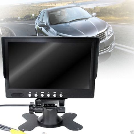 Trade Shop - Monitor Lcd Led Tft 7" Pollici 2 Ingressi Para Telecamera Retromarcia - (1/5)